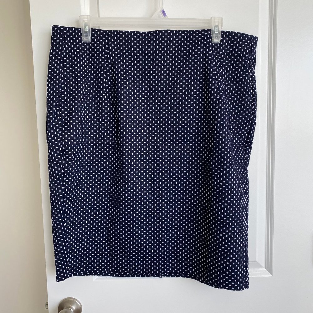 NWT Lane Bryant Polka Dot Pencil Skirt